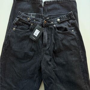 Fashion Nova black wide leg jeans